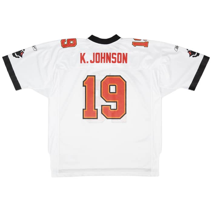 2002-03 Tampa Bay Buccaneers K. Johnson #19 Reebok On Field Away Jersey (Excellent) XXL