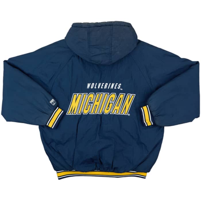 1990s Michigan Wolverines Logo 7 Rain Coat - 7/10 - (L)