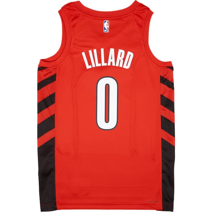 2022-23 Portland Trail Blazers Lillard #0 Jordan Swingman Alternate Jersey (M)