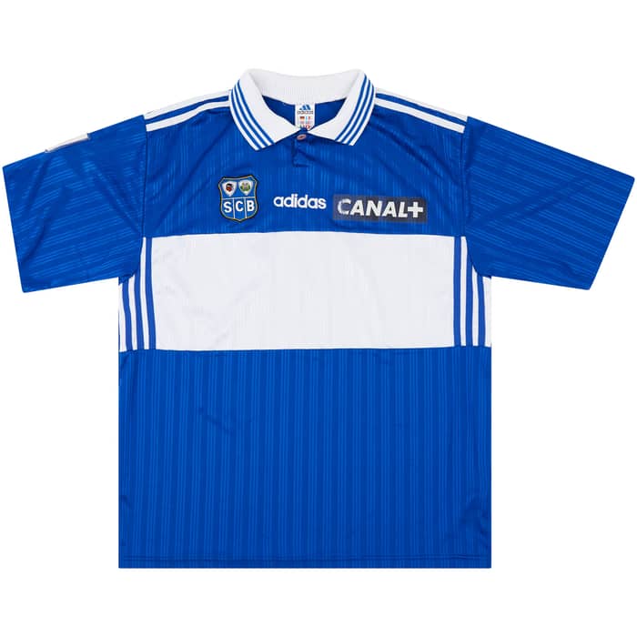 1997-98 Bastia Match Issue Coupe de la Ligue Home Shirt #9 (Jestrovic) v Nancy