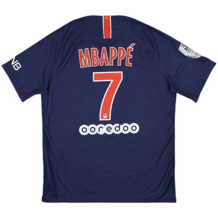 2018-19 Paris Saint-Germain Home Shirt Mbappe #7 - 9/10 - (L)