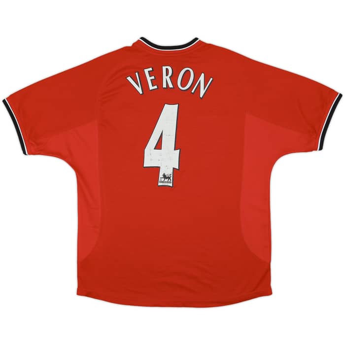 2000-02 Manchester United Home Shirt Veron #4 - 4/10 - (M)