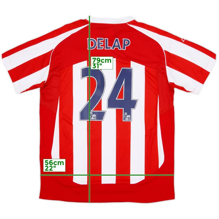 2009-10 Stoke City Home Shirt Delap #24 - 8/10 - (L)