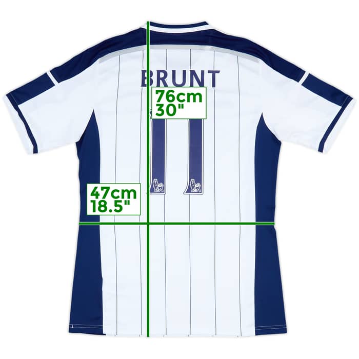 2014-15 West Brom Home Shirt Brunt #11 - 10/10 - (L)