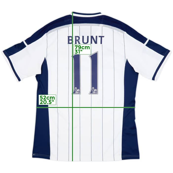 2014-15 West Brom Home Shirt Brunt #11 - 8/10 - (XL)