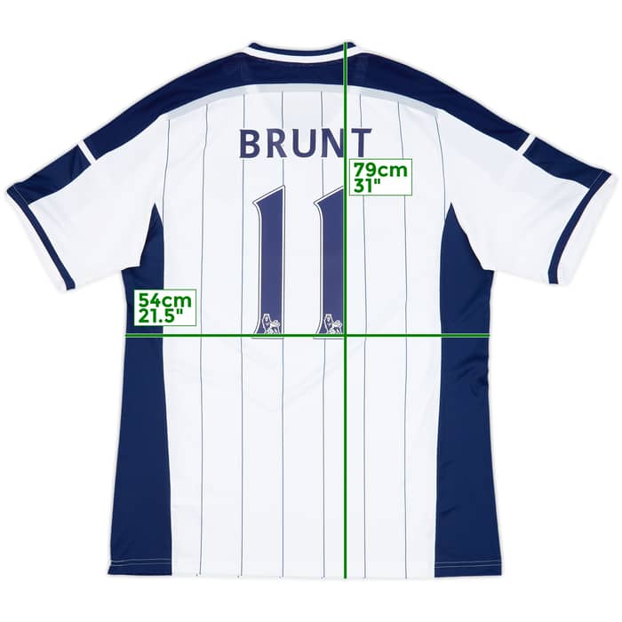 2014-15 West Brom Home Shirt Brunt #11 - 9/10 - (XL)