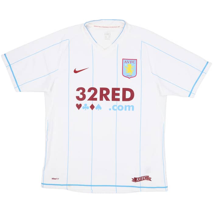 2007-08 Aston Villa Away Shirt Carew #10 - 6/10 - (M)