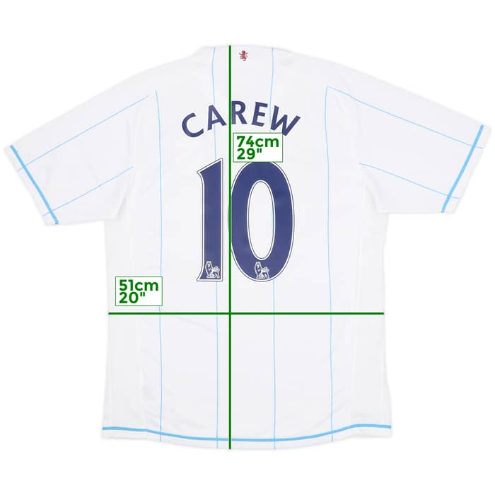 2007-08 Aston Villa Away Shirt Carew #10 - 6/10 - (M)
