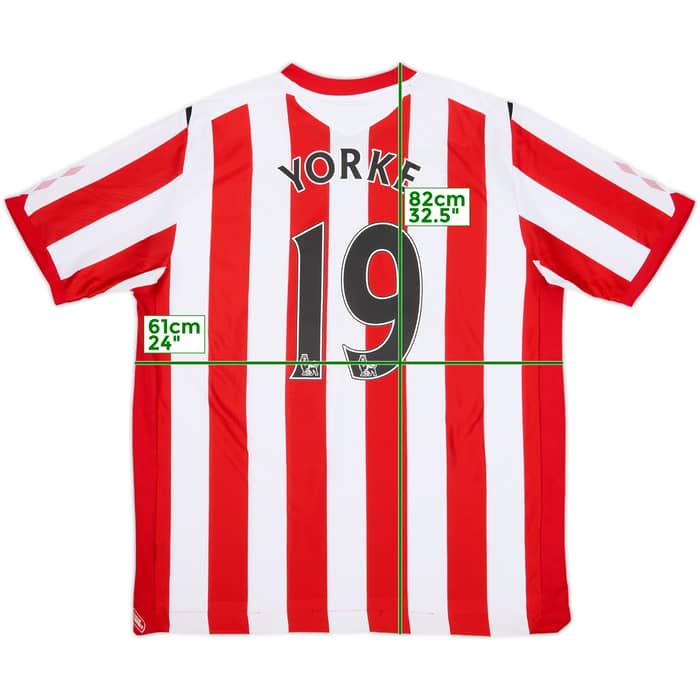 2008-09 Sunderland Home Shirt Yorke #19 - 8/10 - (XXL)