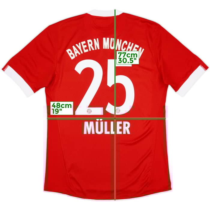 2009-10 Bayern Munich Home Shirt Muller #25 - 7/10 - (M)