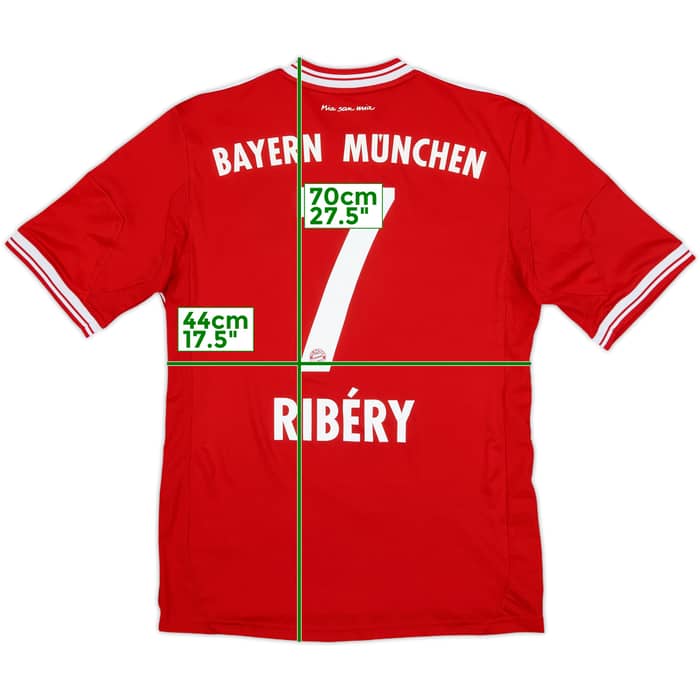 2013-14 Bayern Munich Home Shirt Ribery #7 - 9/10 - (S)