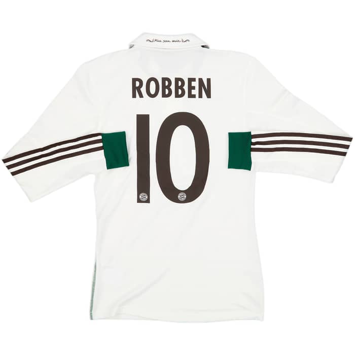 2013-14 Bayern Munich Player Issue Away L/S Shirt Robben #10 - 9/10 - (S)