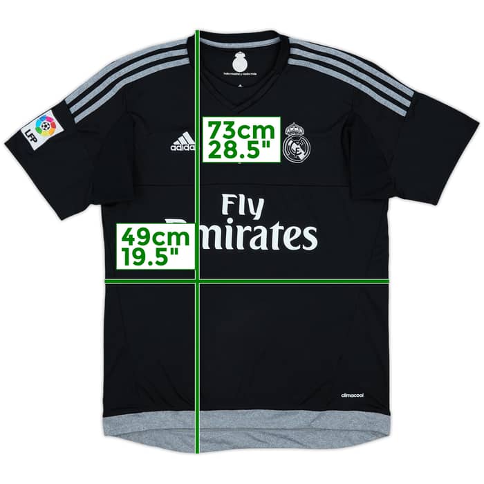 2015-16 Real Madrid GK S/S Shirt - 8/10 - (M)