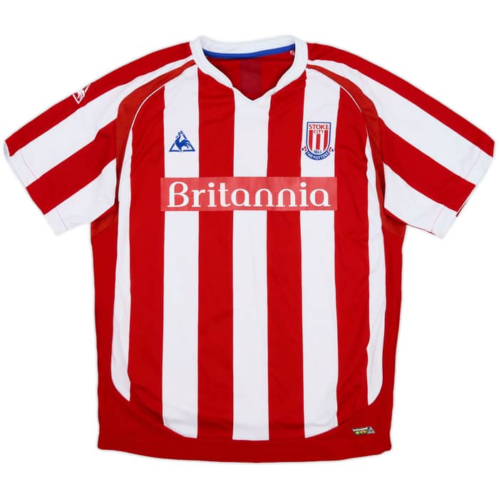 2009-10 Stoke City Home Shirt A.D. Faye #25 - 8/10 - (L)