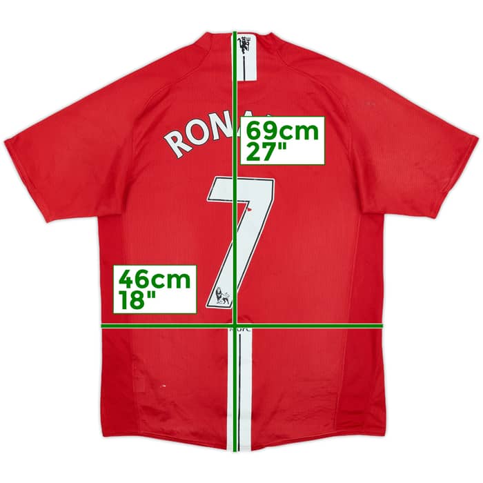 2007-09 Manchester United Home Shirt Ronaldo #7 - 5/10 - (S)
