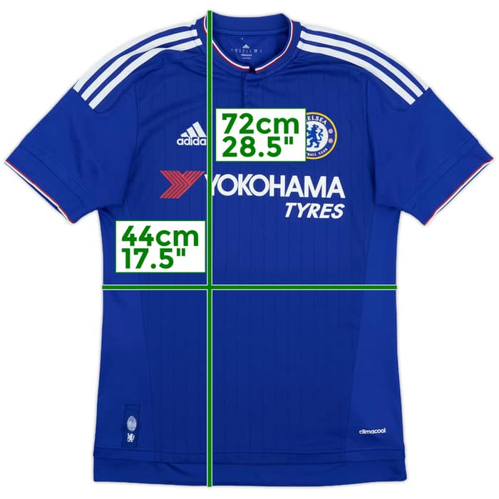 2015-16 Chelsea Home Signed Shirt - 6/10 - (S)