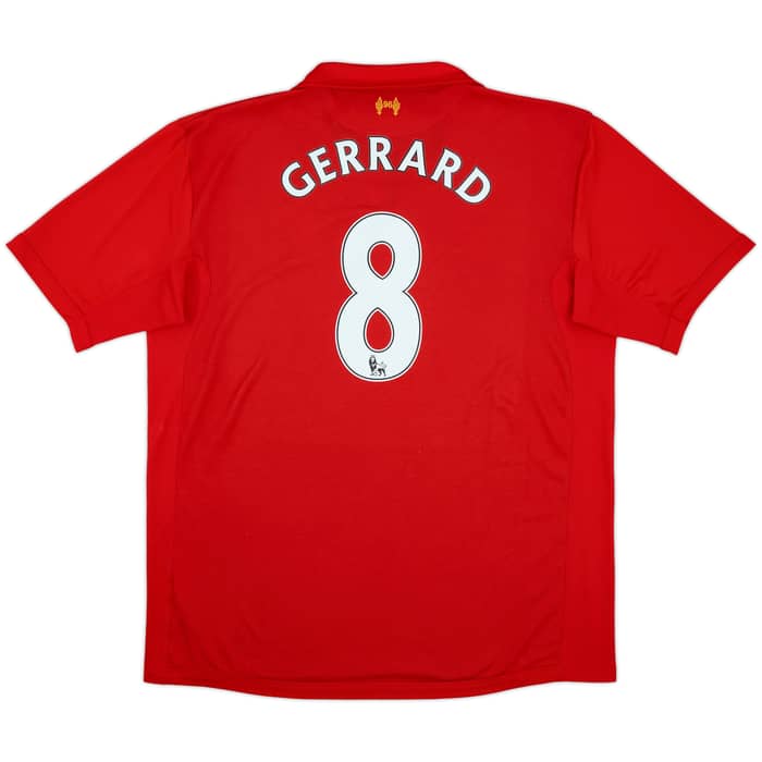 2012-13 Liverpool Home Shirt Gerrard #8 - 8/10 - (3XL)