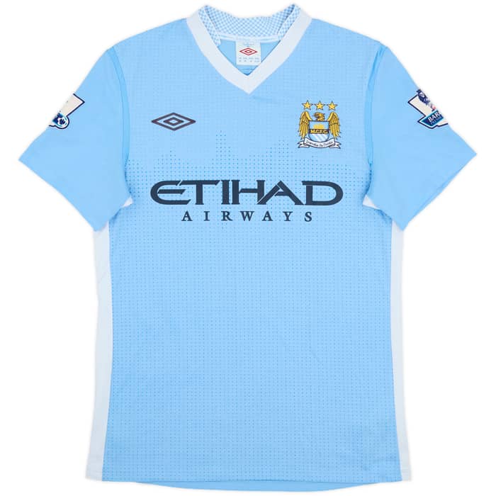 2011-12 Manchester City Home Shirt Silva #21 - 8/10 - (S)