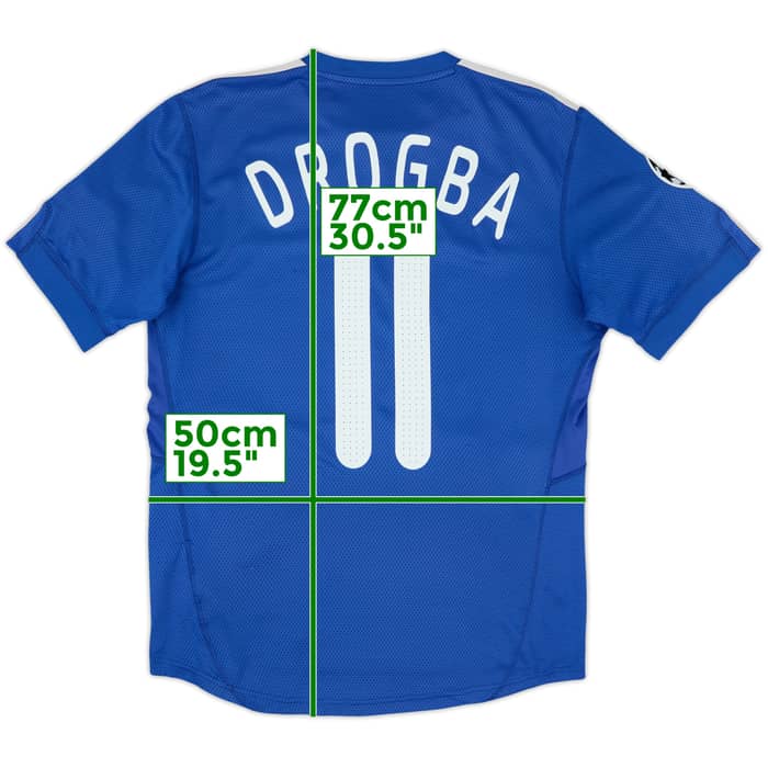 2009-10 Chelsea Home Shirt Drogba #11 - 8/10 - (L)