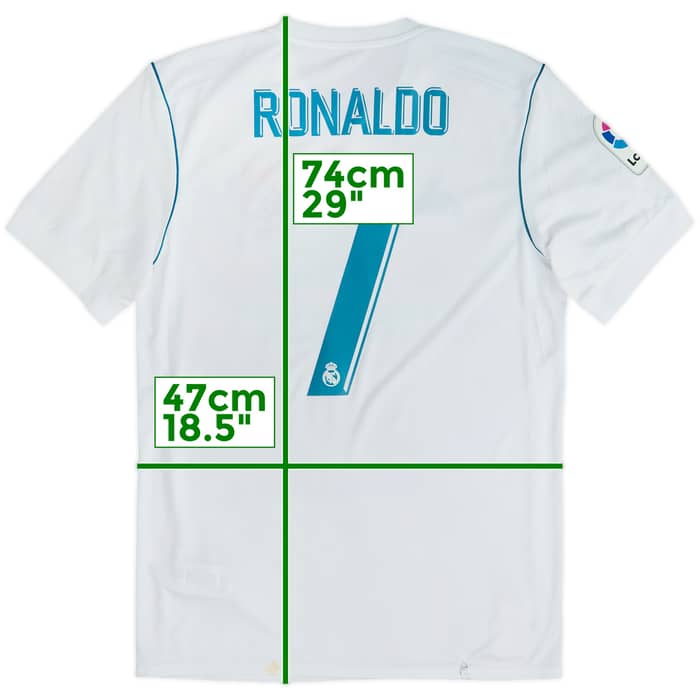 2017-18 Real Madrid Home Shirt Ronaldo #7 - 4/10 - (S)