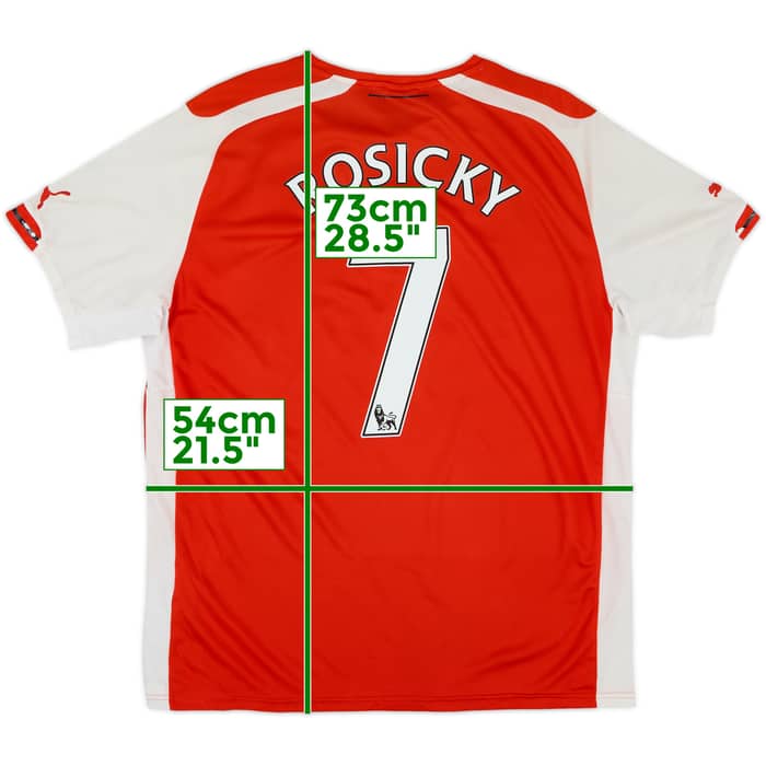 2014-15 Arsenal Home Shirt Rosicky #7 - 5/10 - (L)