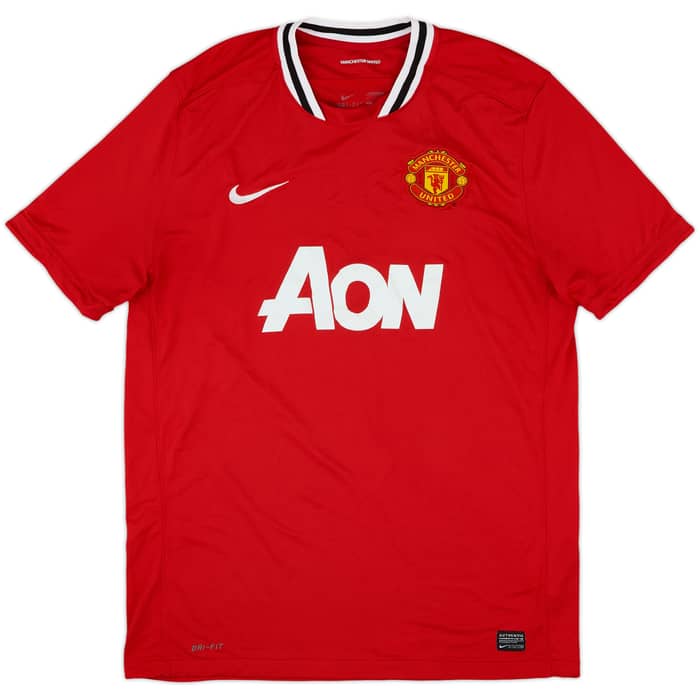 2011-12 Manchester United Home Shirt Scholes #22 - 7/10 - (XL)