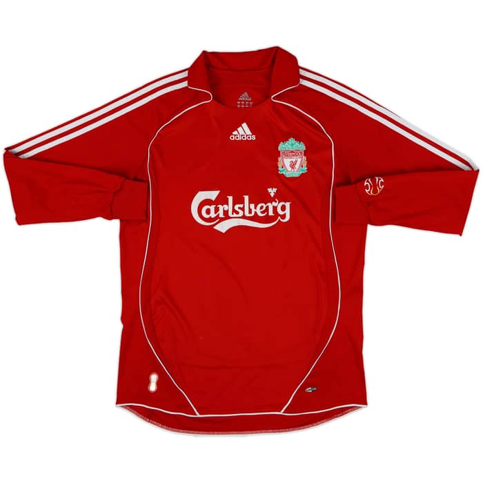 2006-08 Liverpool Home L/S Shirt Torres #9 - 6/10 - (M)
