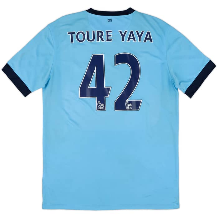 2014-15 Manchester City Home Shirt Toure Yaya #42 - 6/10 - (L)