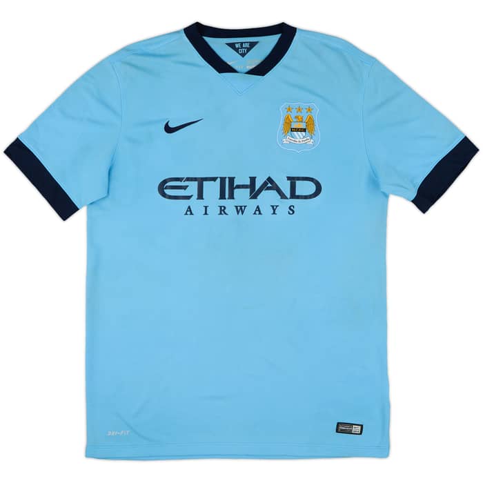 2014-15 Manchester City Home Shirt Toure Yaya #42 - 6/10 - (L)