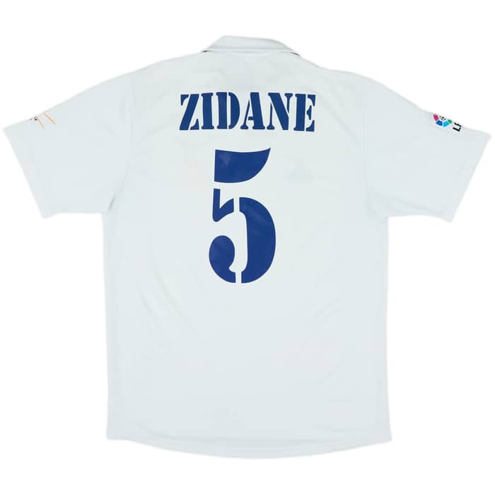 2001 Real Madrid Home Shirt Zidane #5 - 7/10 - (L)