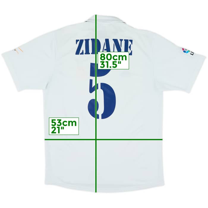 2001 Real Madrid Home Shirt Zidane #5 - 7/10 - (L)