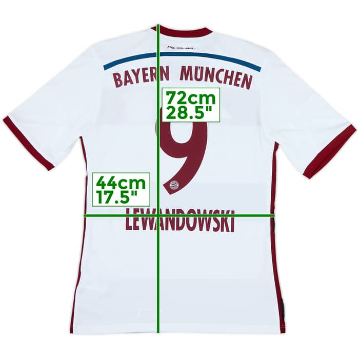 2014-15 Bayern Munich Away Shirt Lewandowski #9 (S)