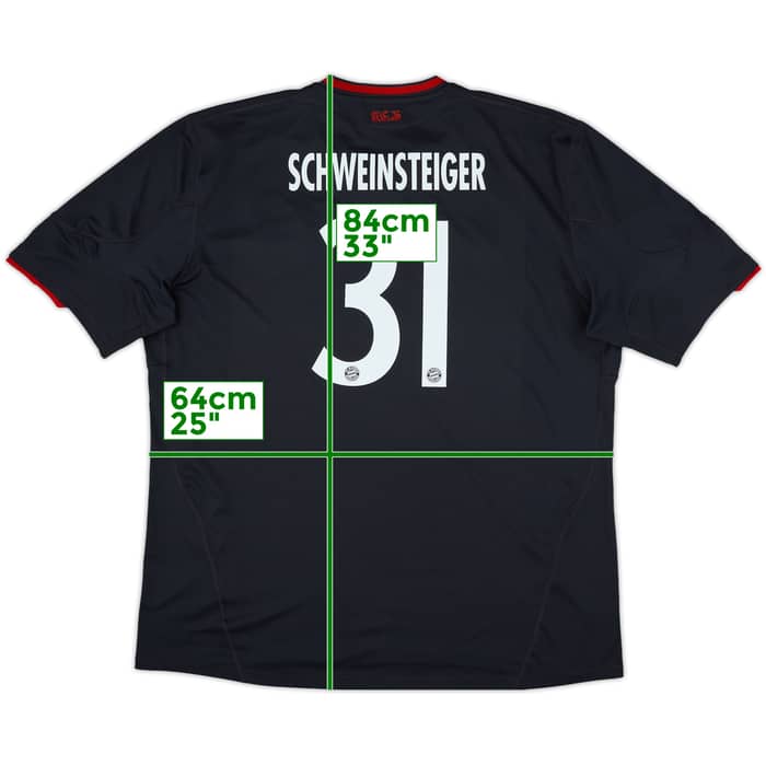 2010-11 Bayern Munich Third Shirt Schweinsteiger #31 - 7/10 - (XL)