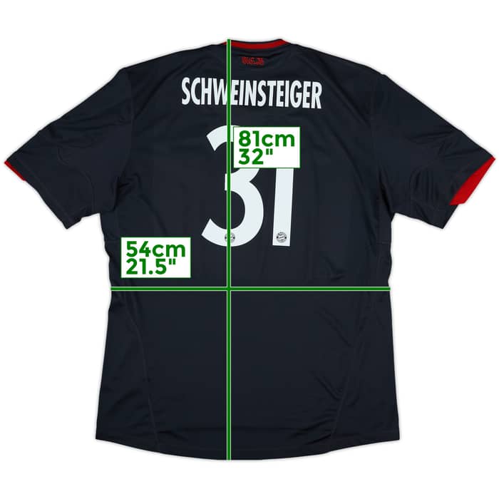 2010-11 Bayern Munich Third Shirt Schweinsteiger #31 - 6/10 - (XL)