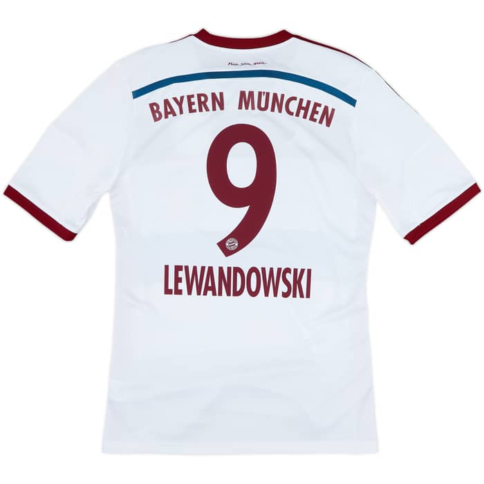 2014-15 Bayern Munich Away Shirt Lewandowski #9 - 6/10 - (M)