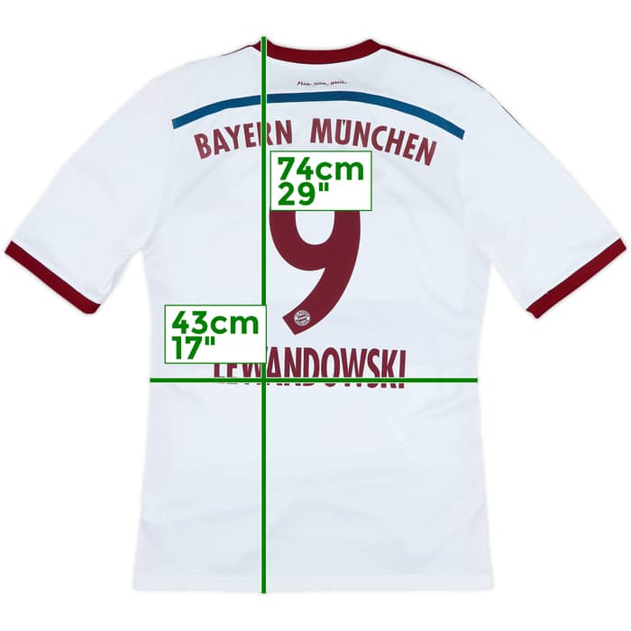 2014-15 Bayern Munich Away Shirt Lewandowski #9 - 6/10 - (M)