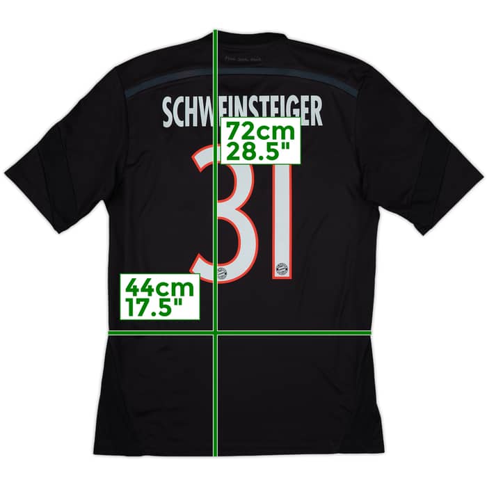 2014-15 Bayern Munich Third Shirt Schweinsteiger #31 - 6/10 - (S)