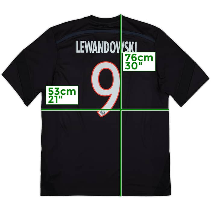 2014-15 Bayern Munich Third Shirt Lewandowski #9 - 8/10 - (L)