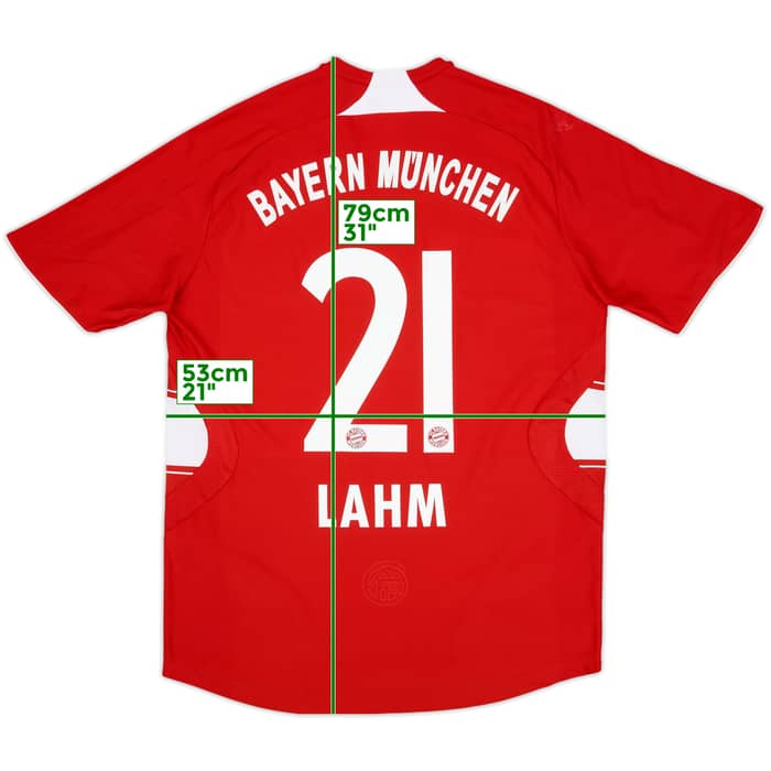2007-08 Bayern Munich Home Shirt Lahm #21 - 7/10 - (M)