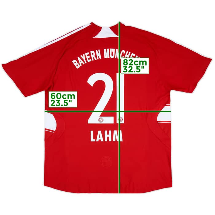 2007-08 Bayern Munich Home Shirt Lahm #21 - 8/10 - (XL)