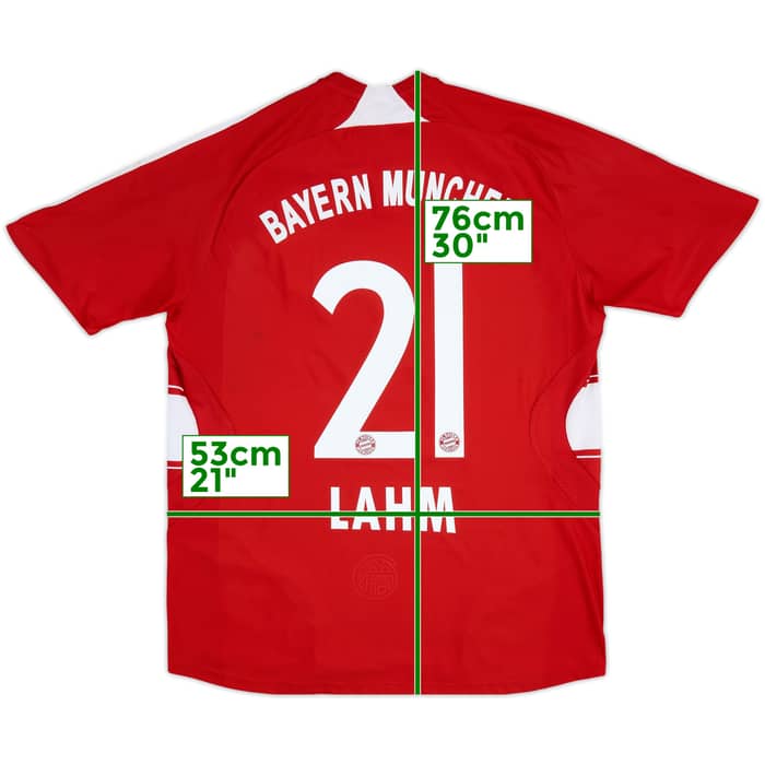 2007-08 Bayern Munich Home Shirt Lahm #21 - 8/10 - (M)