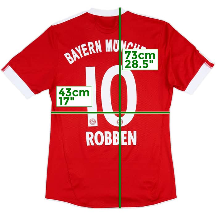 2009-10 Bayern Munich Home Shirt Robben #10 - 7/10 - (S)