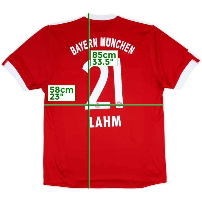 2009-10 Bayern Munich Home Shirt Lahm #21 - 9/10 - (XXL)