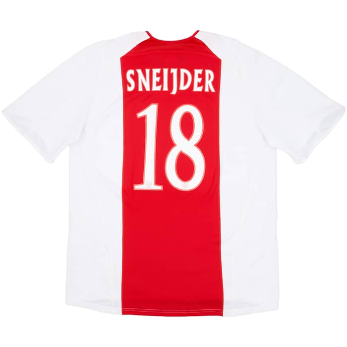 2005-06 Ajax Home Shirt Sneijder #18 - 8/10 - (XL)
