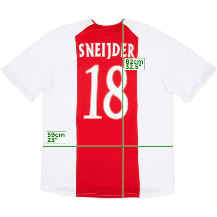 2005-06 Ajax Home Shirt Sneijder #18 - 8/10 - (XL)