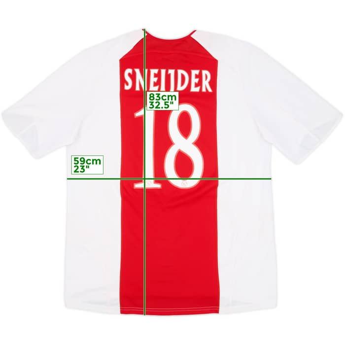 2005-06 Ajax Home Shirt Sneijder #18 - 7/10 - (XL)