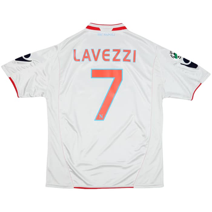 2009-10 Napoli Away Shirt Lavezzi #7 - 8/10 - (L)