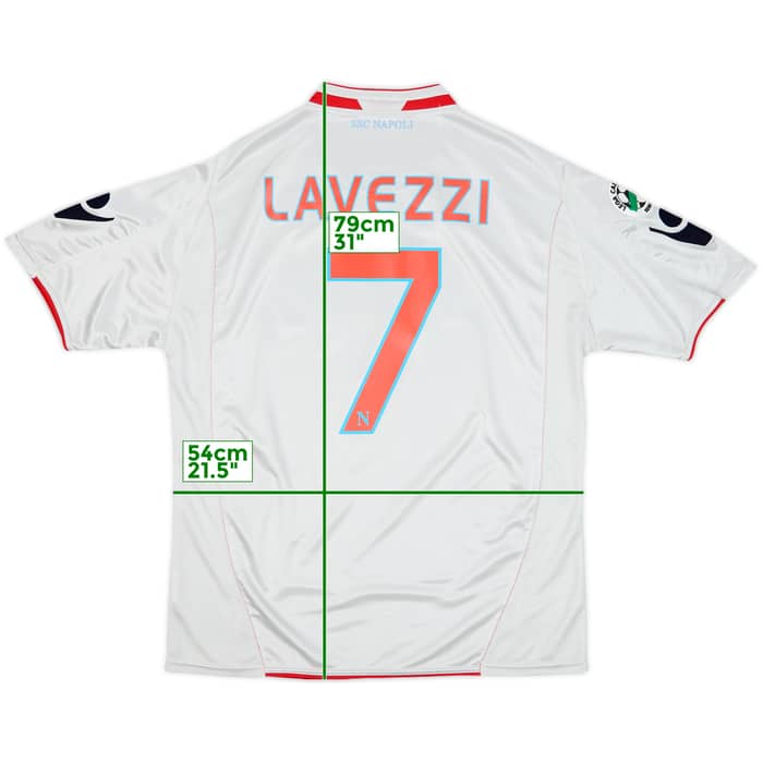 2009-10 Napoli Away Shirt Lavezzi #7 - 8/10 - (L)