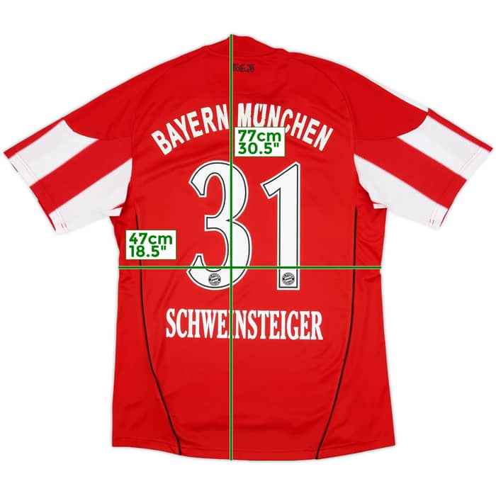 2010-11 Bayern Munich Home Shirt Schweinsteiger #31 - 6/10 - (S)