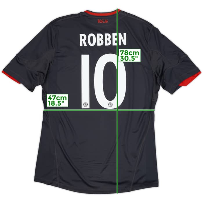 2010-11 Bayern Munich Third Shirt Robben #10 - 7/10 - (M)